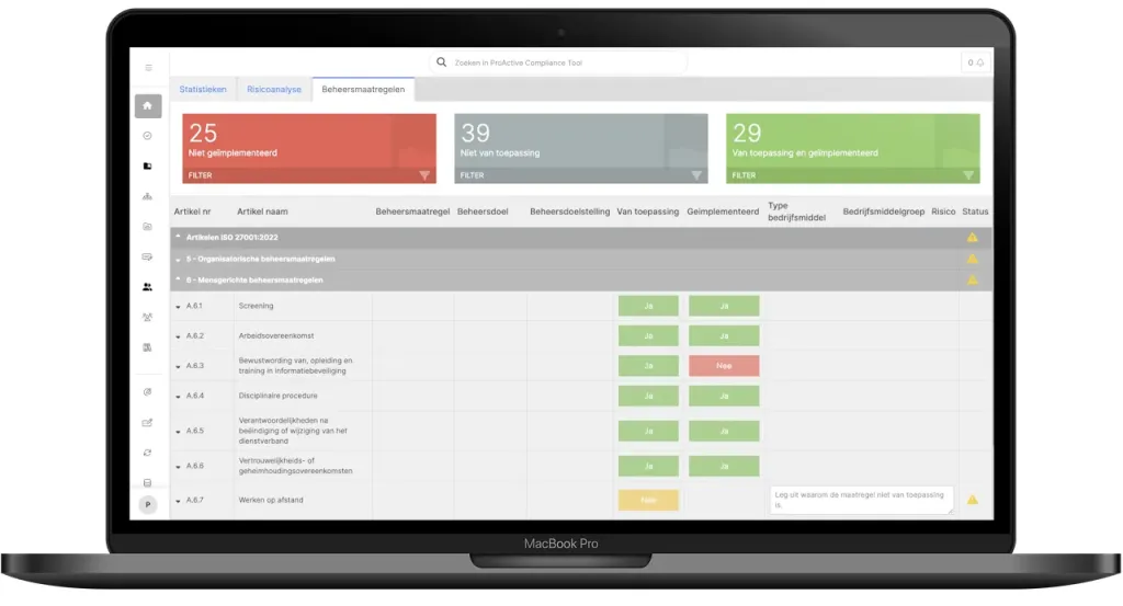 Informatiebeveiliging met de ProActive Compliance Tool Informatiebeveiliging met de ProActive Compliance Tool